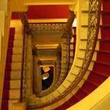 Red And Gold Staircase
