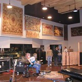 Setting up the studio